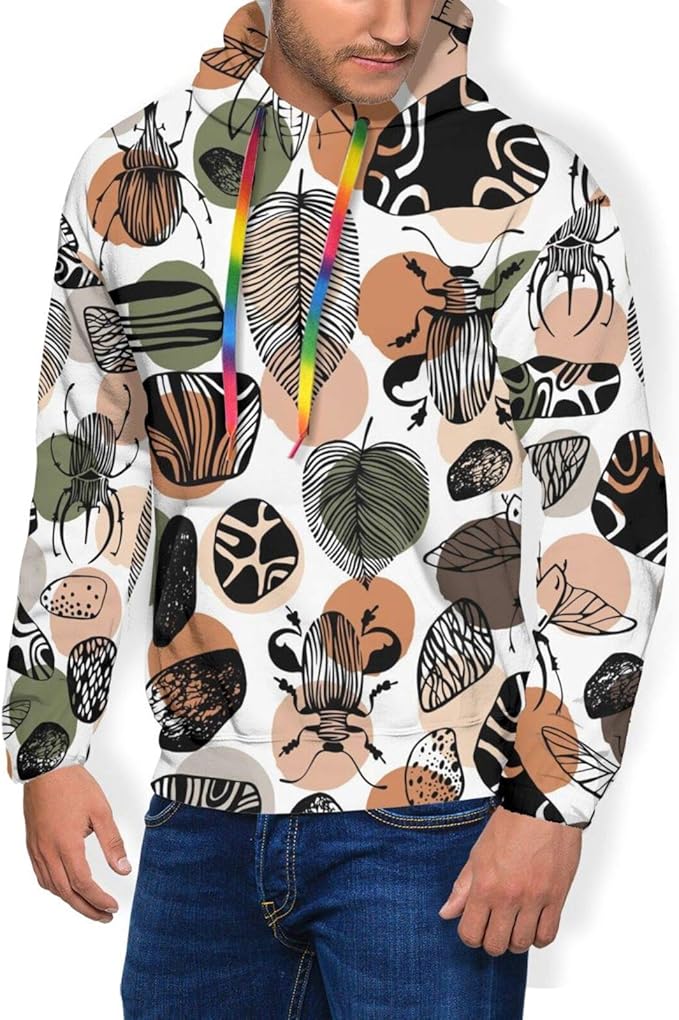 Amazon.com: Insect Men’s Fur Fleece Lined Hoodie With Pockets