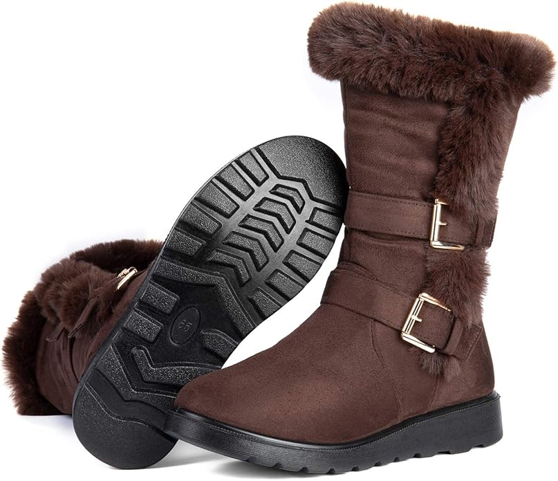 Solacozy Womens Lining Outdoor Booties