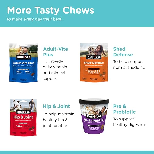NUTRI-VET PET-EASE SOFT CHEWS FOR DOGS, VET FORMULATED WITH CHAMOMILE & TRYPTOPHAN TO SOOTHE AND CALM DURING STORMS, SEPARATION ANXIETY, AND LOUD NOISES, DOG CALMING SUPPLEMENT, 6.0 OZ
