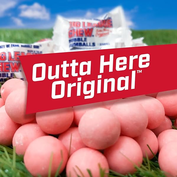 BIG LEAGUE CHEW ORIGINAL BUBBLE GUMBALLS, 14.1 OUNCE – 80 PER PACK