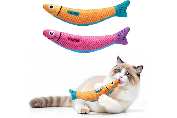 PetBusy Cat Toys with[5000mg A+Natural Catnip] [Baby Grade] Soft Chew Kicker Cat Plush Toys for Indoor Cats & Kittens, [Crink