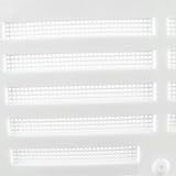 White Hinge 2X Hit & Miss Large Air Vent 11.25" x 10.5" Adjustable Slider Grill view 3