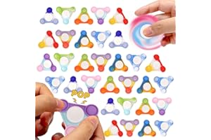 48PCS Fidget Spinners Sensory Toys for Stress Relief and Anxiety Colorful Party Favors for Kids