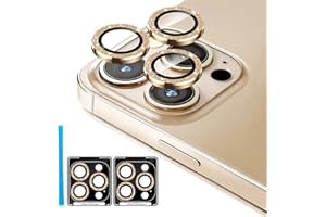 Jeluse [3X2 Pack] Camera Lens Protector for 14 Pro Max for 14 Pro, 9H Tempered Glass Screen Protector Cover [Alignment Kit Eazy installation] Metal Individual Ring