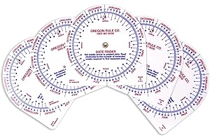 Oregon Rule Co. Date Finder Rotating Calculator - 5 Pack