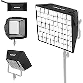 NEEWER 12.2” x 11.4” Foldable Softbox Diffuser with Grid and Bag for NEEWER NL660/SNL660/RGB660/SNL530 LED Video Light Panel,