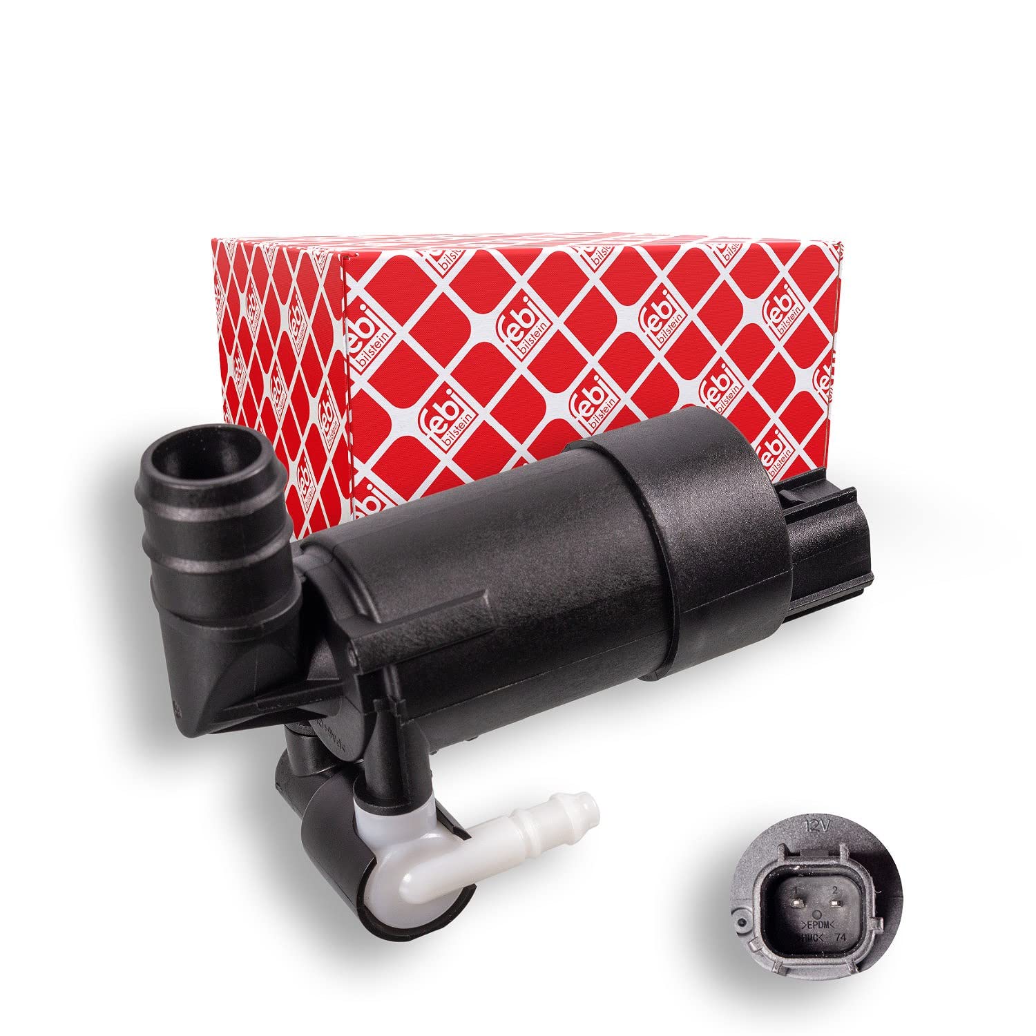 febi bilstein 45039 Washer Pump for windscreen washing system, pack of one, Black