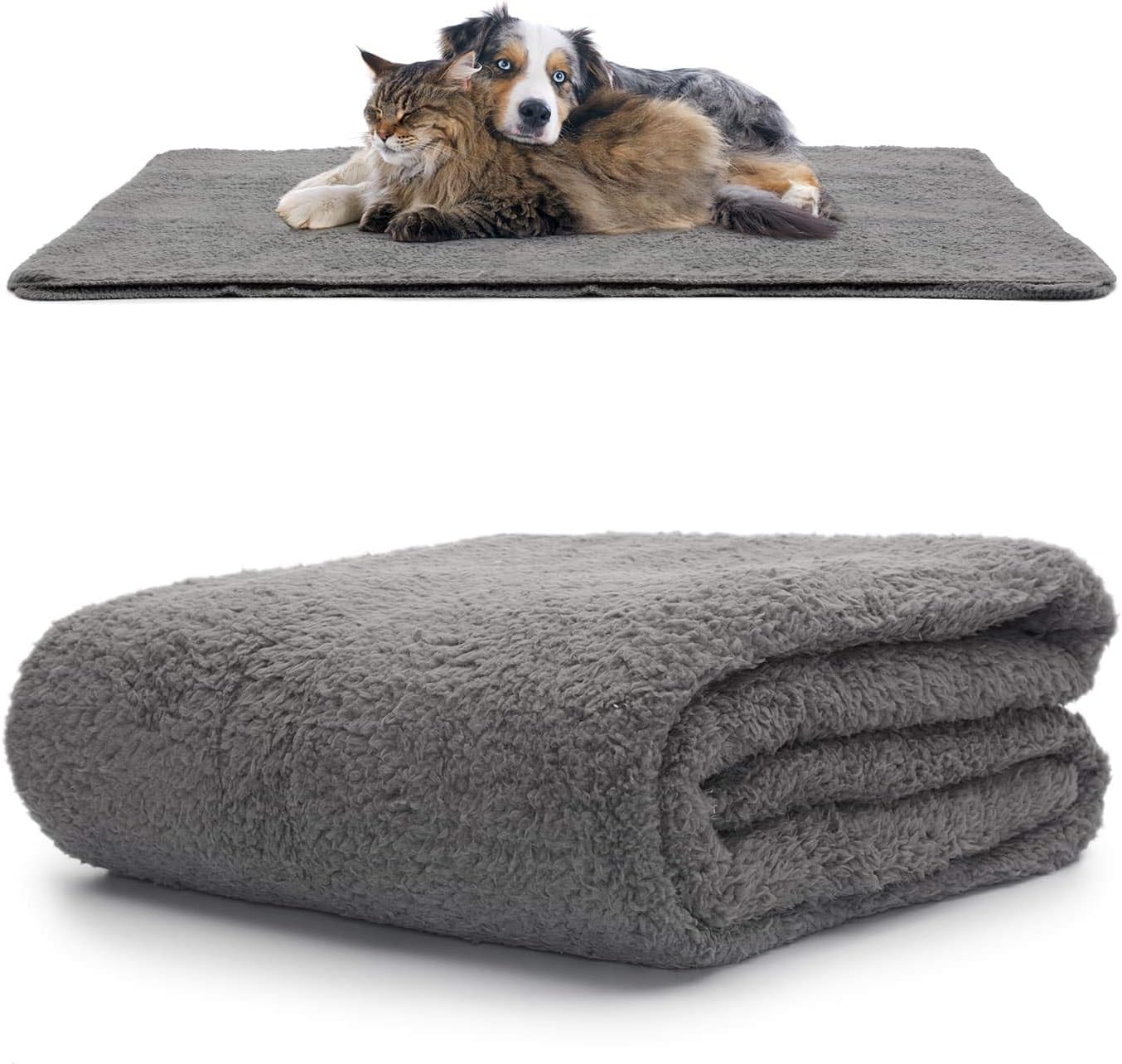Snug Rug Luxury Pet Blankets, Fluffy Sherpa Fleece Blanket Soft and Warm Dogs and Cats