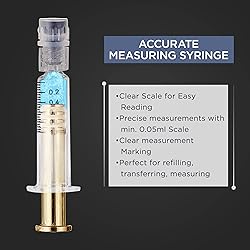 Bitomic 1ML Borosilicate Glass Syringe with Golden