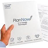 Estate Planning Kit with Last Will, POA, Living Will and Medical POA | Organize important information with planning forms and access live legal support for questions about estate documents