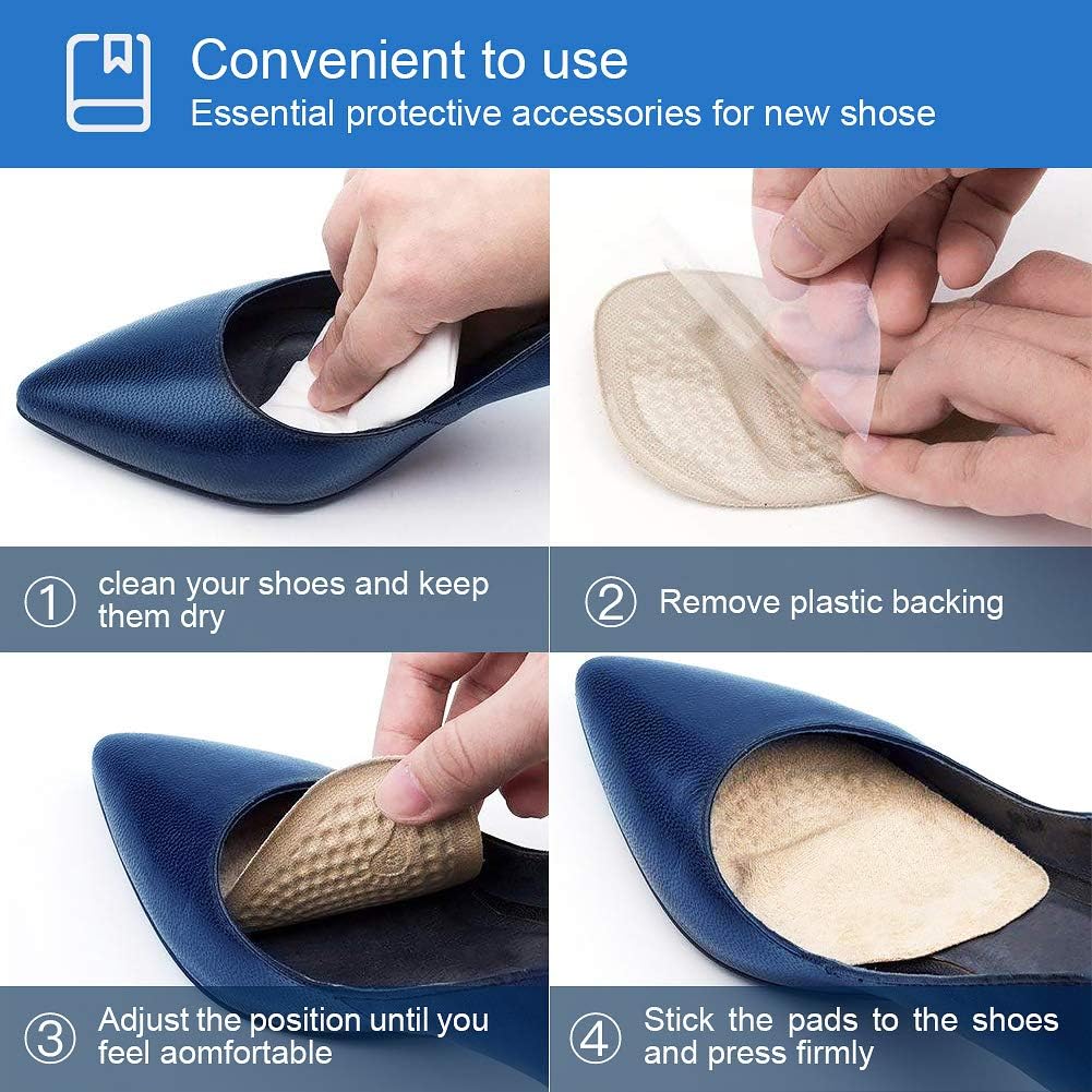 3 Pairs Metatarsal Pads for Women, Professional Reusable Silicone Ball of Foot Cushions, All Day Pain Relief and Comfort, One Size Fits Shoe Inserts, by Mildsun.: Health & Personal Care