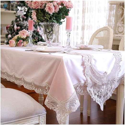 Amazon Com Smc European Style Luxury Lace Side Table Tablecloth Coffee Table Cloth Round Rectangular Tablecloth 10 Size 150x230cm Home Kitchen