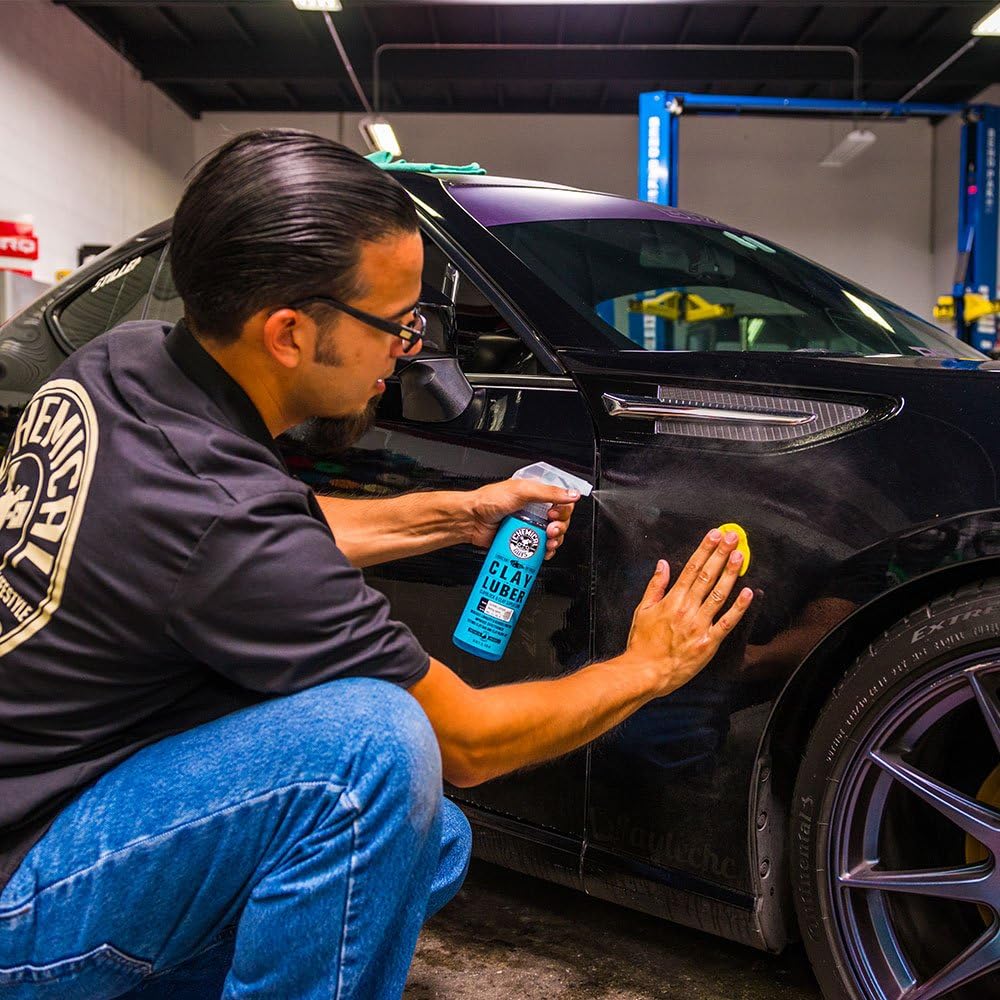 Chemical Guys CLY_113 OG Clay Bar & Luber Synthetic Lubricant Kit, Light/Medium Duty (16 oz) (2 Items): Automotive