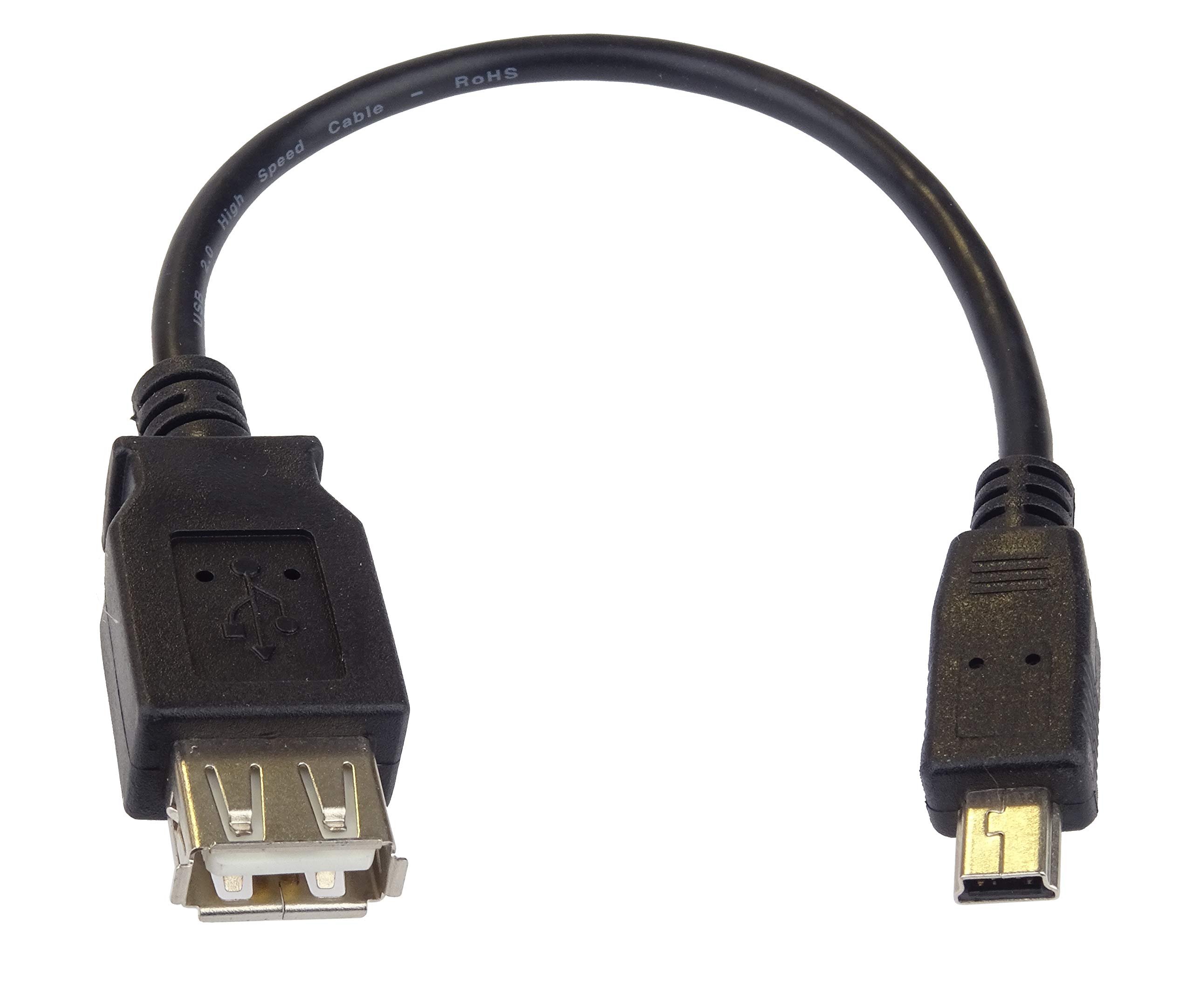 PremiumCord USB Adaptor Cable USB A Female to Mini 5-Pin USB/Male 20 cm OTG