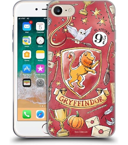 Cover Per IPhone 7/8/SE 2020 Con Motivo Harry Potter Hogwarts Acquerello, Custodia In TPU Flessibile, Stampata In Spagna - 6
