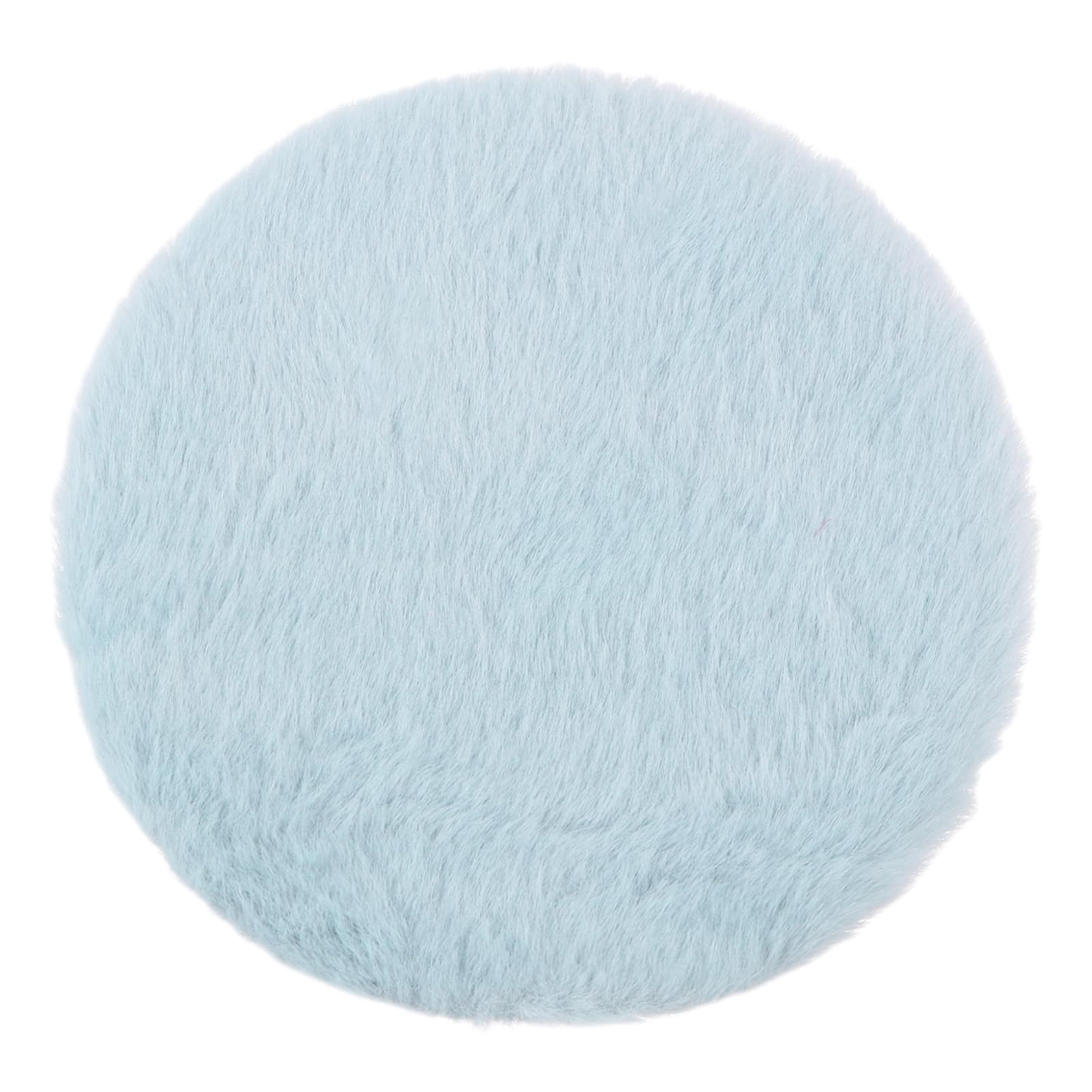 sourcing map Dollhouse Miniature Carpet, 1:12 Fluffy Doll House Rugs Prop Small House Accessories for Doll House Furniture Decor Play, Blue Round