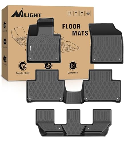 Maxliner Tappetini Auto Per Ford Explorer 2011-2014 – Set 3 File, Nero, Senza Console Centrale Seconda Fila