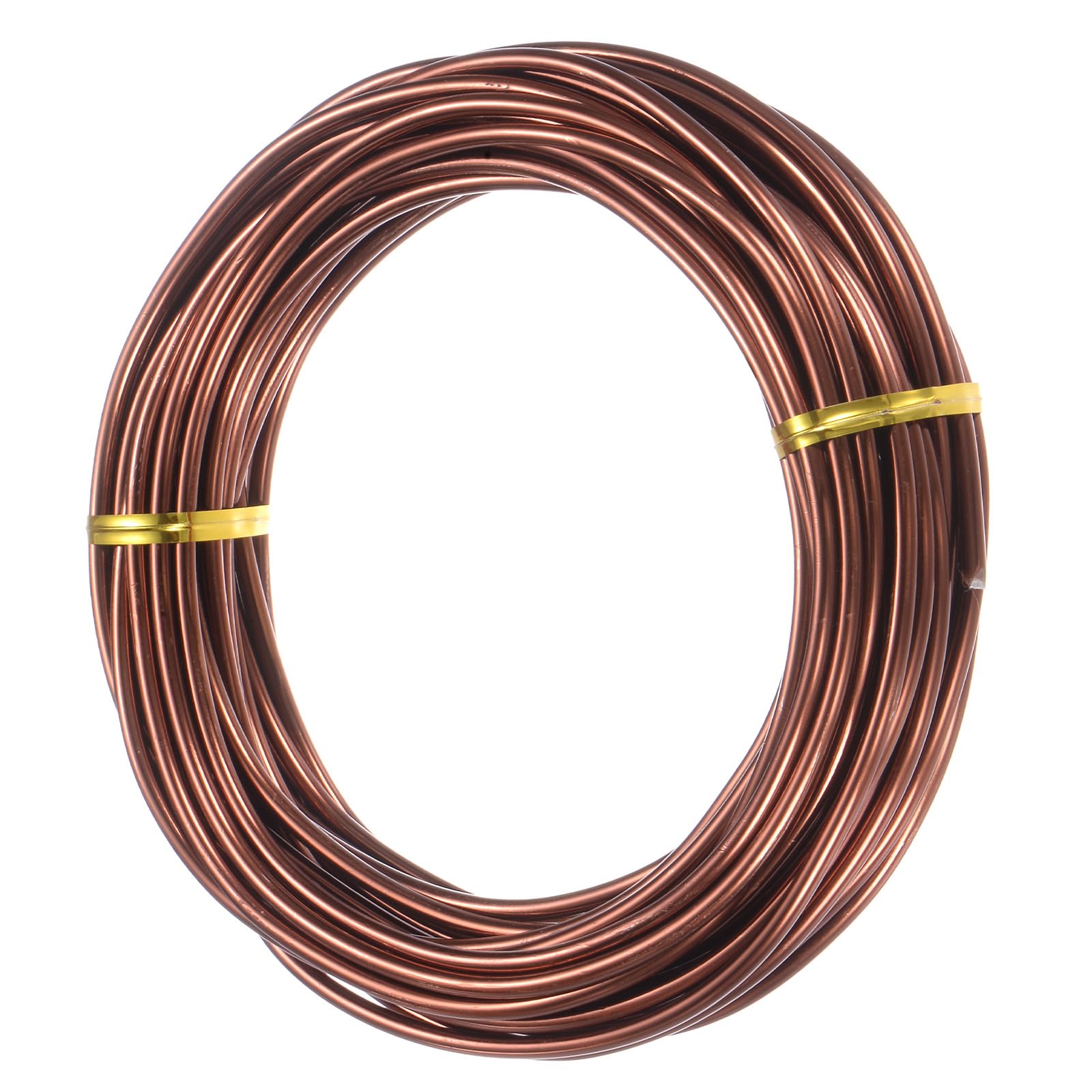 M METERXITY 3mm Bonsai Training Wire, 32.8 Feet Total Anodized Aluminum Bonsai Wires for Bonsai Tree Shaping/Branches Fixing/Trunk Holding/DIY Crafting [Bronze]