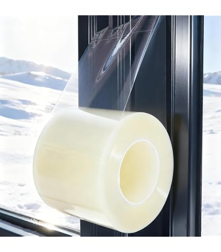 Window Insulation Tape - 2 Inch X 50 Yards, Residue-Free Draft Seal For Doors & Windows, Gray - View #4