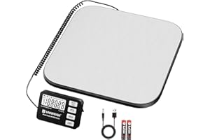 UNIWEIGH Shipping Scale 440lb/0.35oz Accuracy,Digital Postal Scale for Packages with PCS/Hold/Tare Function,Postage Scale for