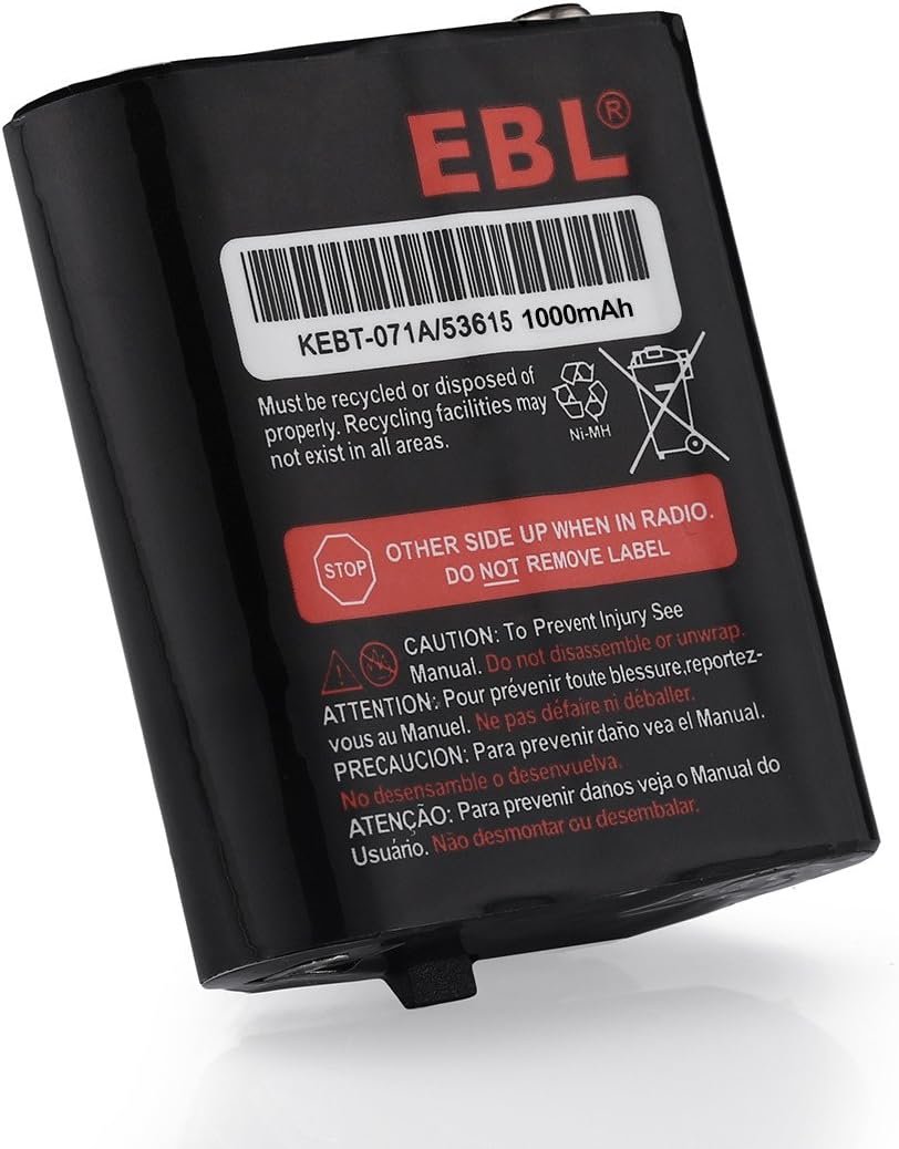 EBL 2 Packs 3.6V 1000mAh Two-Way Radio Rechargeable Batteries for 53615 KEBT-071A KEBT-071-B KEBT-071-C KEBT-071-D: Home Audio & Theater