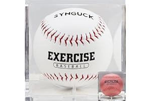 SYNGUCK Color-Changing Baseball 9" (Pink/Blue in Sun/White Inside) /Acrylic Case – Unique Baseball Gift for Fans