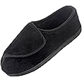 Git-up Women Soft wide Slippers Memory Foam Closed Toed Diabetic Arthritis Edema House Slippers