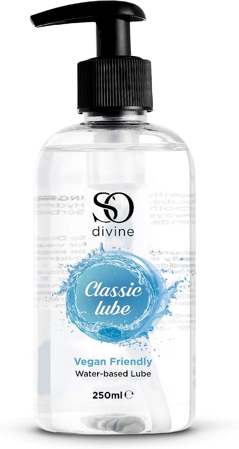 So Divine Water-Based Lubricant, 250ml- Vegan Body Safe Formula