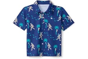 Tipsy Elves Kids and Toddlers Golf Shirts - Athletic Comfort Fit with Quick Dry Material