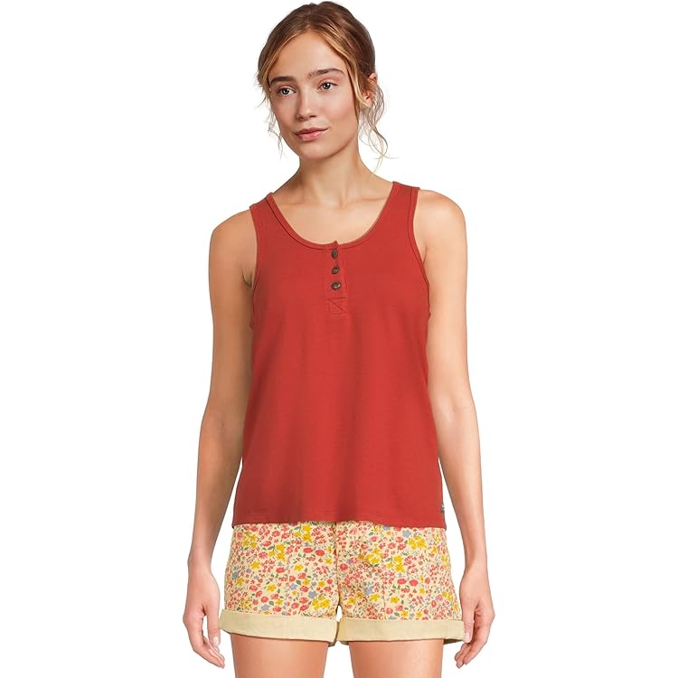 Toad&Co Womens Grom V Neck Tank Straw Stripe X-Small at Amazon