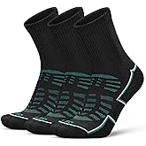 Socks Daze 3 Pack Quarter Thin Merino Wool Blend Running Socks Mens Womens Low Cut Light Cushion Ankle Walking Wool Socks