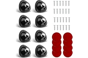 KALAUTO Furniture Small Adhesive Casters Wheels: Mini Rollers Self Stick - Low Profile Swivel Ball Casters Rolling Wheels for Appliances Mop Bucket Table Feet Planters 1 Inch (8PCS-1inch)