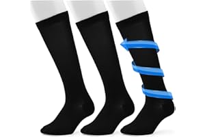 3 Pairs Compression Socks for Women & Men, Circulation 15-25mmHg Support Socks for Athletic, Running, Cycling, Nurse