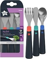 Tommee Tippee Stainless Steel First Cutlery Set 3pc 12m+ Rounded Edges view 3
