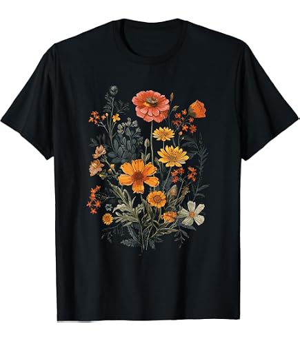 Amazon.com: Vintage Sunflower Graphic T-Shirt : Clothing, Shoes