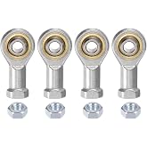 uxcell 4pcs SI6TK PHSA6 M6 Female Rod End Bearing M6x1 Right Hand Thread, Self-Lubricating Joint Rod Ends, Includes Jam Nut