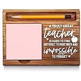 Teacher Sticky Note Holder, Thank You Teacher Appreciation Gifts from Student Self-Stick Note Pad Holders GSH21