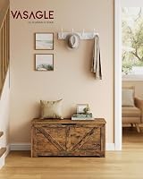 VASAGLE Storage Chest Bench 40x100x46 cm Rustic Brown LSB060T01 view 2