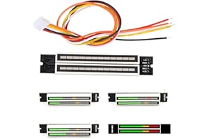 Zerodis Audio Spectrum Analyzer, DIY Dual 12 Level Audio Level Indicator Adjustable Stereo Music Spectrum Display Board for Musicians and Audio Enthusiasts
