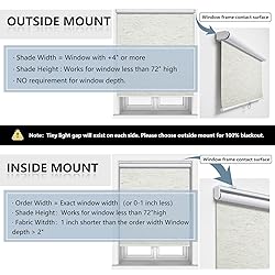 Customize Cordless Roller Shades Blackout Blinds