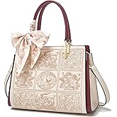 FOXLOVER Medium Tote Bag for Women Designer Vintage Satchel Handbags Top-handle Purses