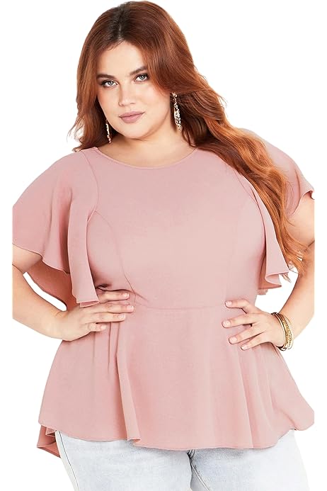 売れ筋商品|||シティーシック カットソー トップス レディース Plus Size Jolie Top Blk gingham シティーシック レディース カットソー トップス Plus Size