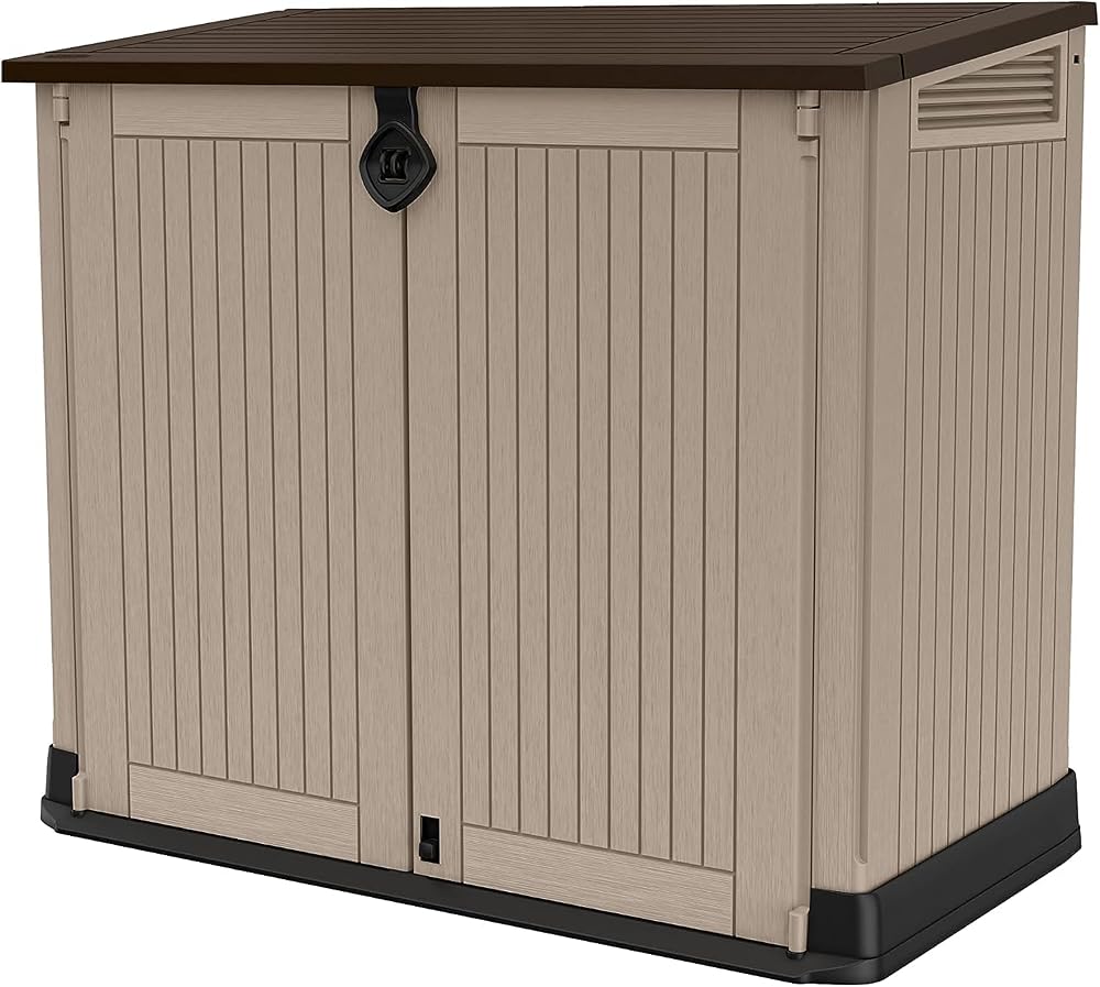 Keter Store-It Out Midi Outdoor Garden Storage Shed Beige Brown 130x74x110 cm