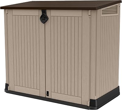 Keter Store-It Out Midi Outdoor Garden Storage Shed Beige Brown 130x74x110 cm