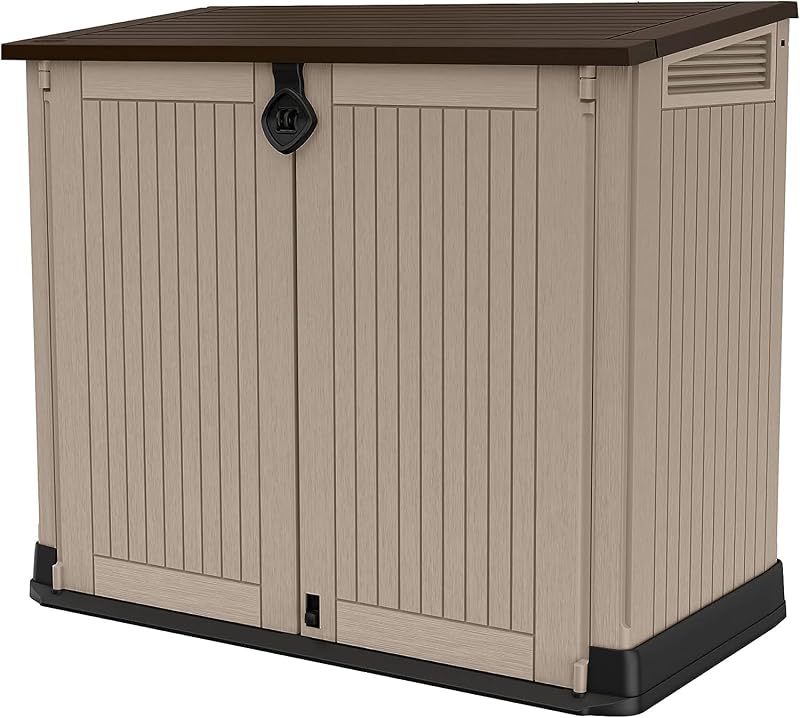 Keter Store-It Out Midi Outdoor Garden Storage Shed Beige Brown 130x74x110 cm