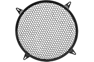 Acouto Car Audio Plastic Mesh Cover Woofer Speaker Modification Protect Guard Audio Speaker Cover (12 inch)