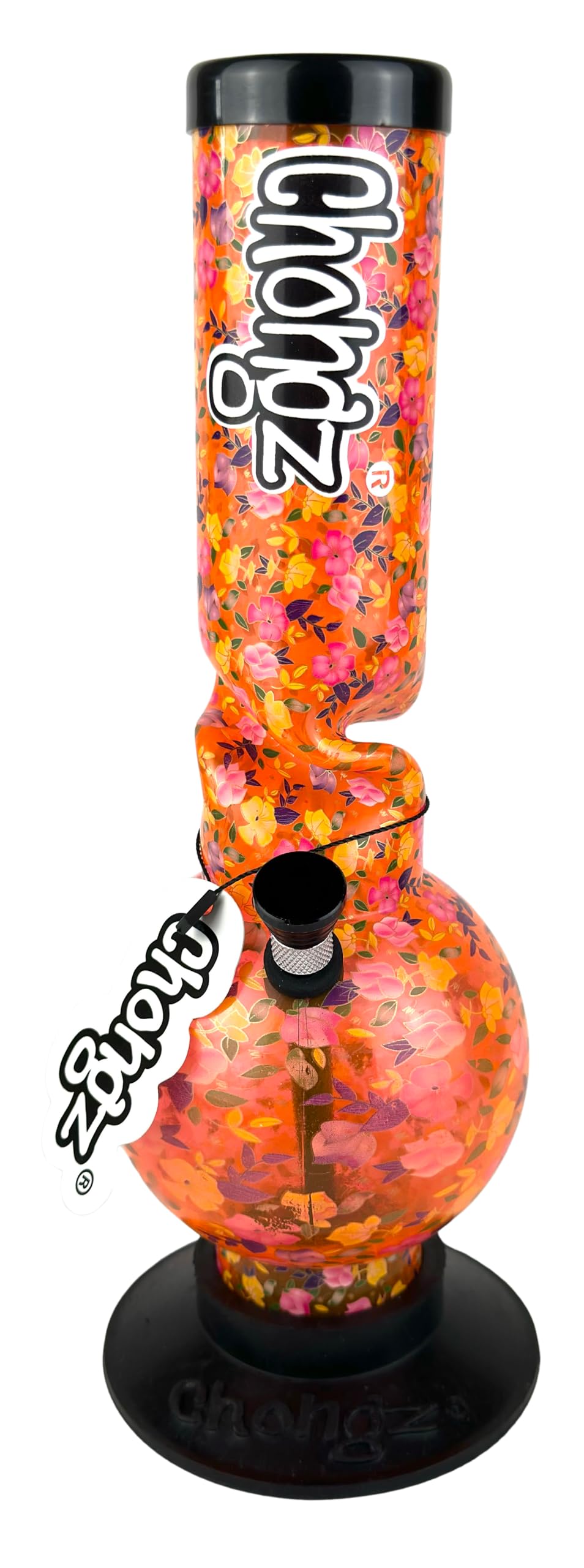 CHONGZ 30cm "Nigel" Acrylic ICE Twist Bong - Choose Colour (CHO92) (Orange)