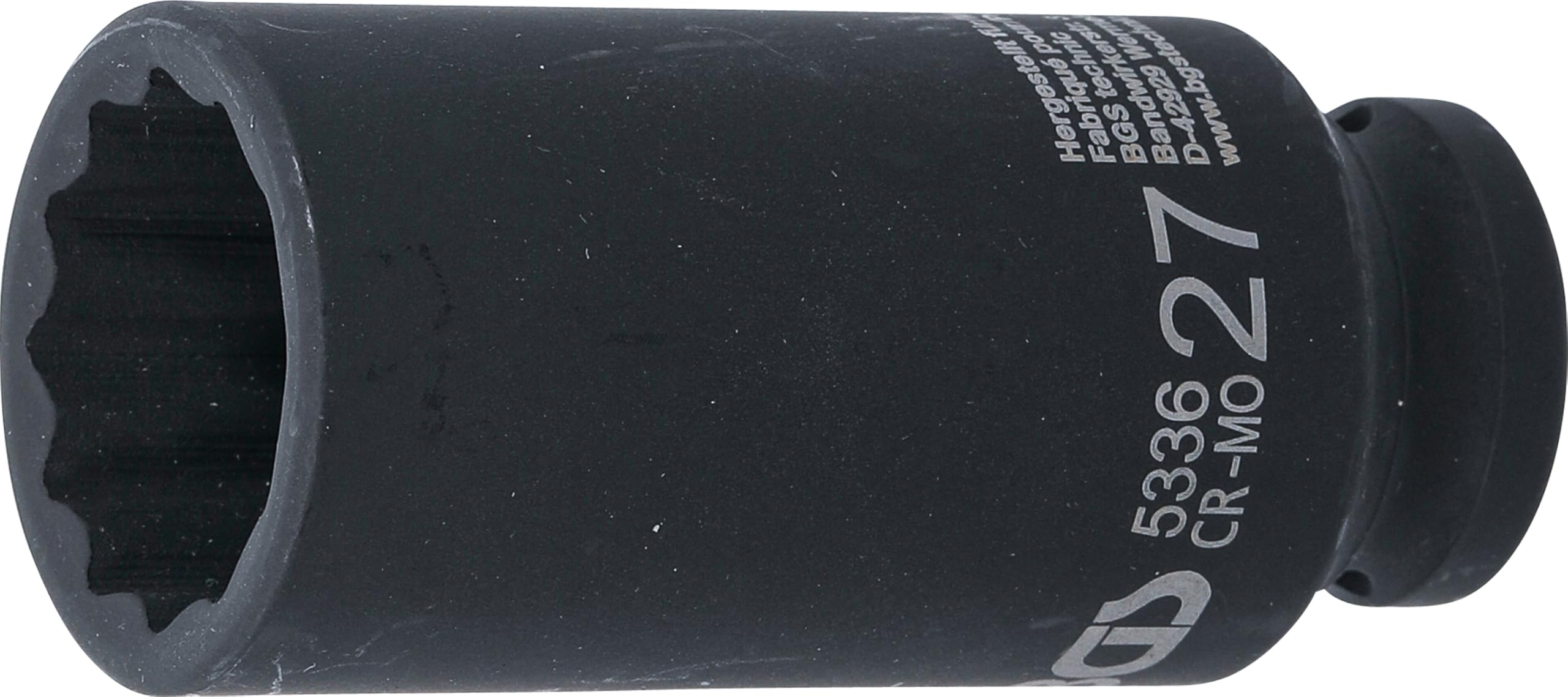 BGS 5336 | Impact Socket, 12-point | 12.5 mm (1/2") Drive | 27 mm