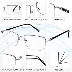 LianSan Classic Rectangular Design Reading Glasses