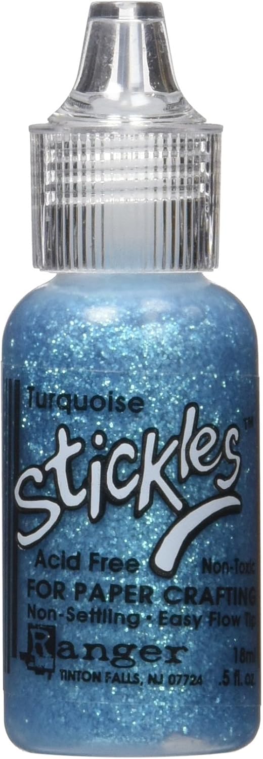 Stickles Glitter Glues Ranger Industries 1935 Stickles, Turquoise